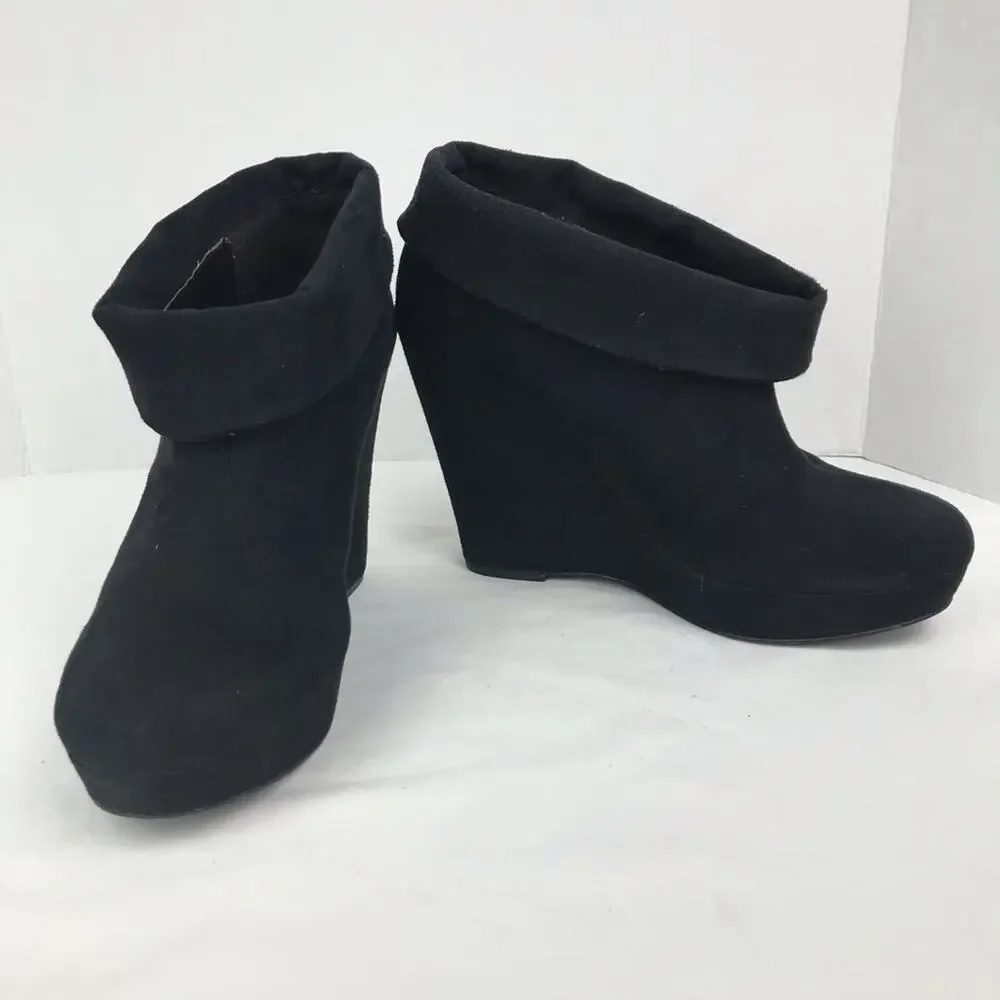 Kelsi Dagger WILMA Vegan Suede Ankle Bootie Sz 9.5